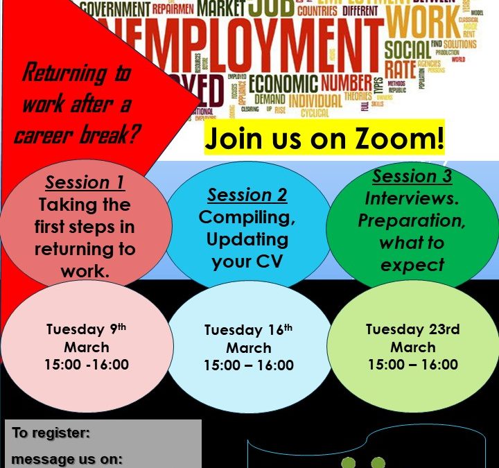 Employment Sessions Presented by Neil Barnes Starting Tuesday March 9th 3 – 4pm