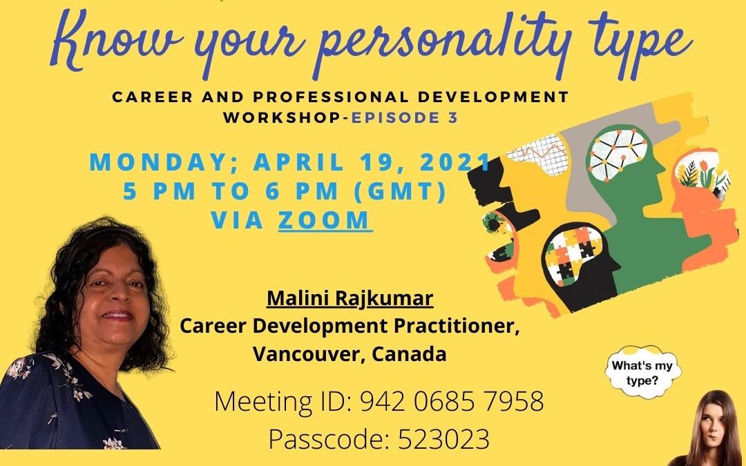 Join Our Third Session of Career & Professional Development April 19th