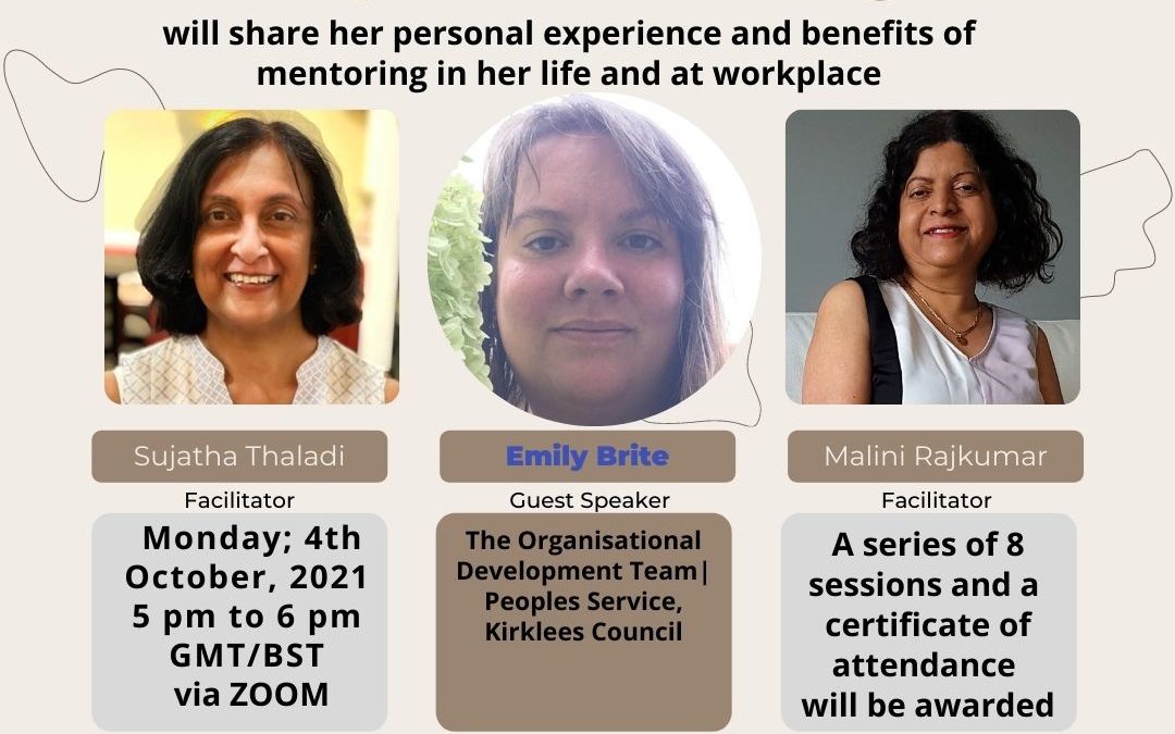 Mentoring Training Session 5 With Emily Brite Monday 4th October via Zoom