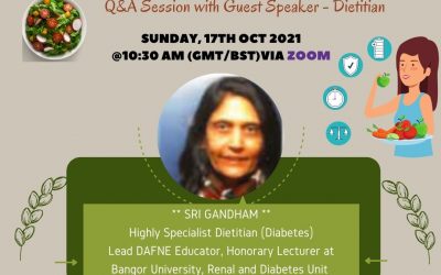 Join The Mentor Ring’s Healthy Eating Session this week Sunday 17th October 2021 at 10:30 am