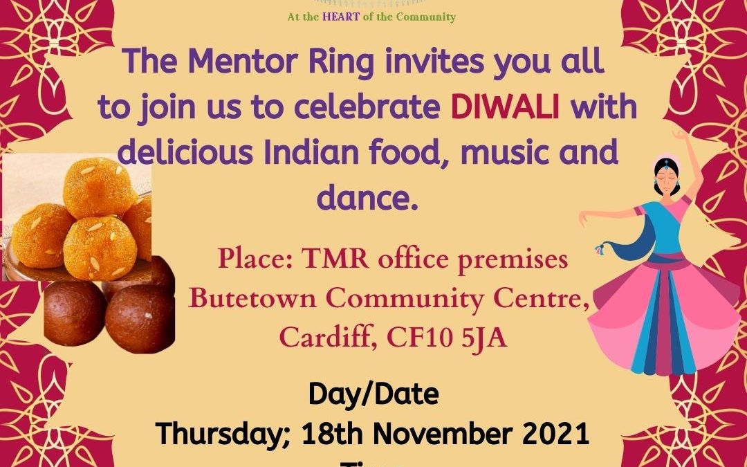 Diwali Celebration Thursday 18th November TMR Offices 1 – 3:30pm