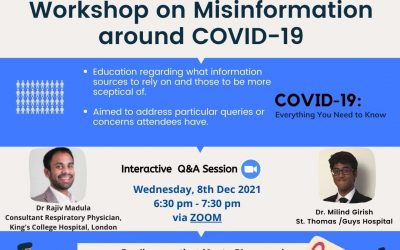 Workshop on Misinformation around COVID-19, Wednesday Dec 8th @ 2021 06:30 PM