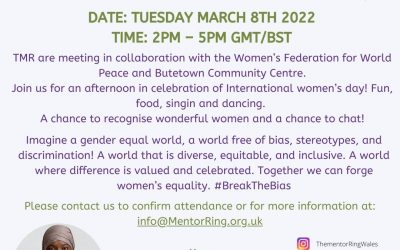 International  Women’s Day Tuesday March 8th 2022, 2pm – 5pm GMT/BST