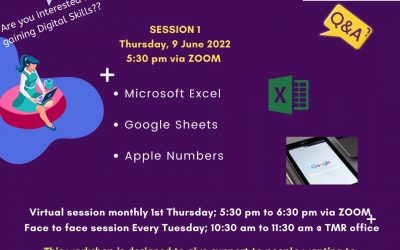Our first digital skills workshop – 9th June 2022 via Zoom