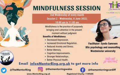 Mindfulness Session 2 – Wednesday, 8 June 2022; 10:00 am to 11:00 am