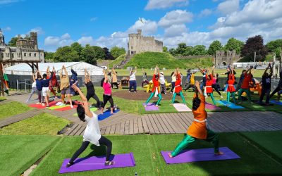 International Yoga Day at Cardiff Castle