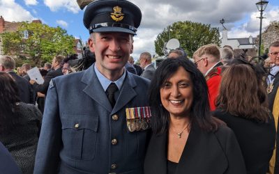 New Role for Sujatha as Honorary Air Commodore of 614 Sqn