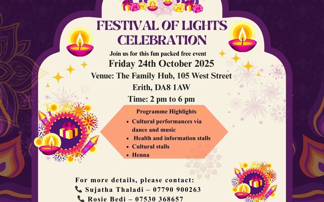 The Festival of Lights, England Celebration, Friday 24th October 2025