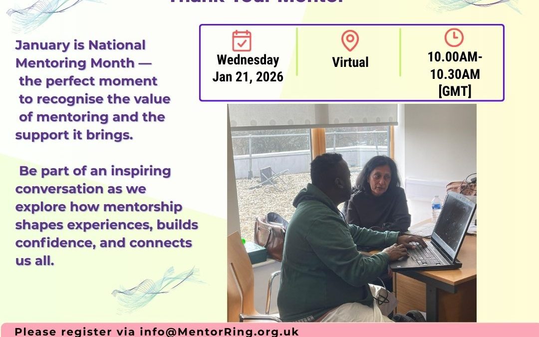 National Mentoring Month virtual session Wednesday, 21st January 2026
