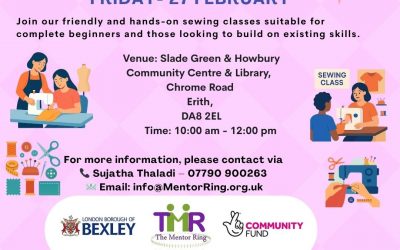 Sewing Workshop Classes at Coffee Mornings, January – February Friday 2026