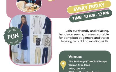 Wellbeing Sewing Workshop and Coffee Mornings, Friday 4th September 2026