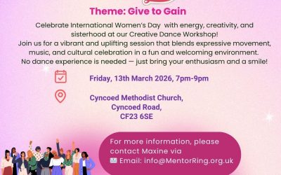 International Women’s Day, Bollywood & Creative Dance Workshop, 13th March 2026