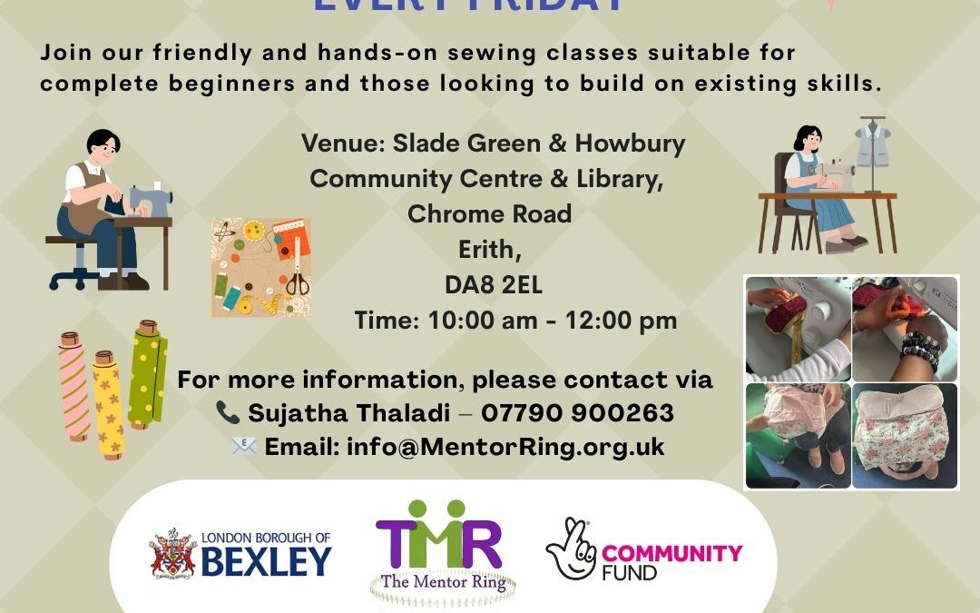Sewing Workshop Classes at Coffee Mornings, Friday 15th May 2026