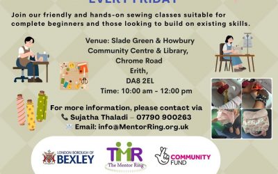 Sewing Workshop Classes at Coffee Mornings, Friday 1st May 2026