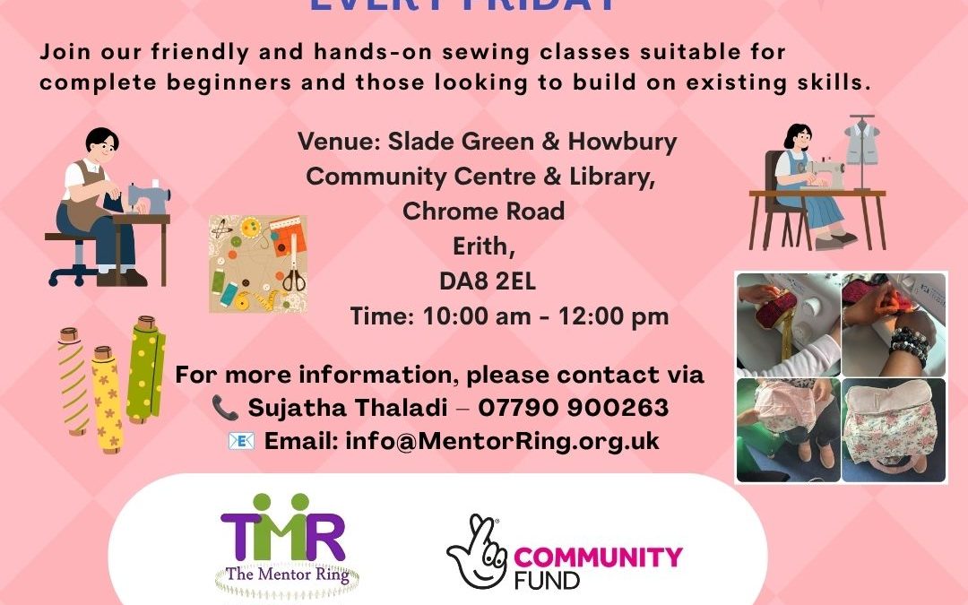 Sewing Workshop Classes at Coffee Mornings, Friday 17th July 2026