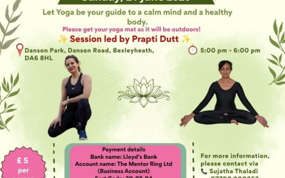 Celebrating International Yoga Day, Bexleyheath, England 21st June 2026