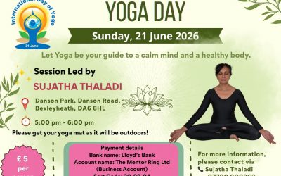 Celebrating International Yoga Day, Bexleyheath, England 21st June 2026
