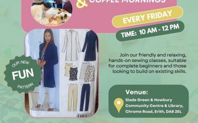 Wellbeing Sewing Workshop and Coffee Mornings, Friday 7th August 2026
