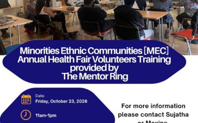 MEC Health Fair Training Friday 23rd October 2026